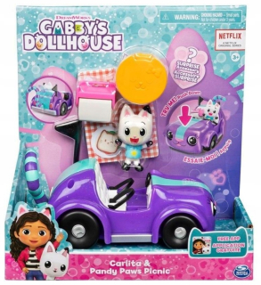 Gabi's Cat House Kitty Panduś ide na piknik Súprava s autom a figúrkou